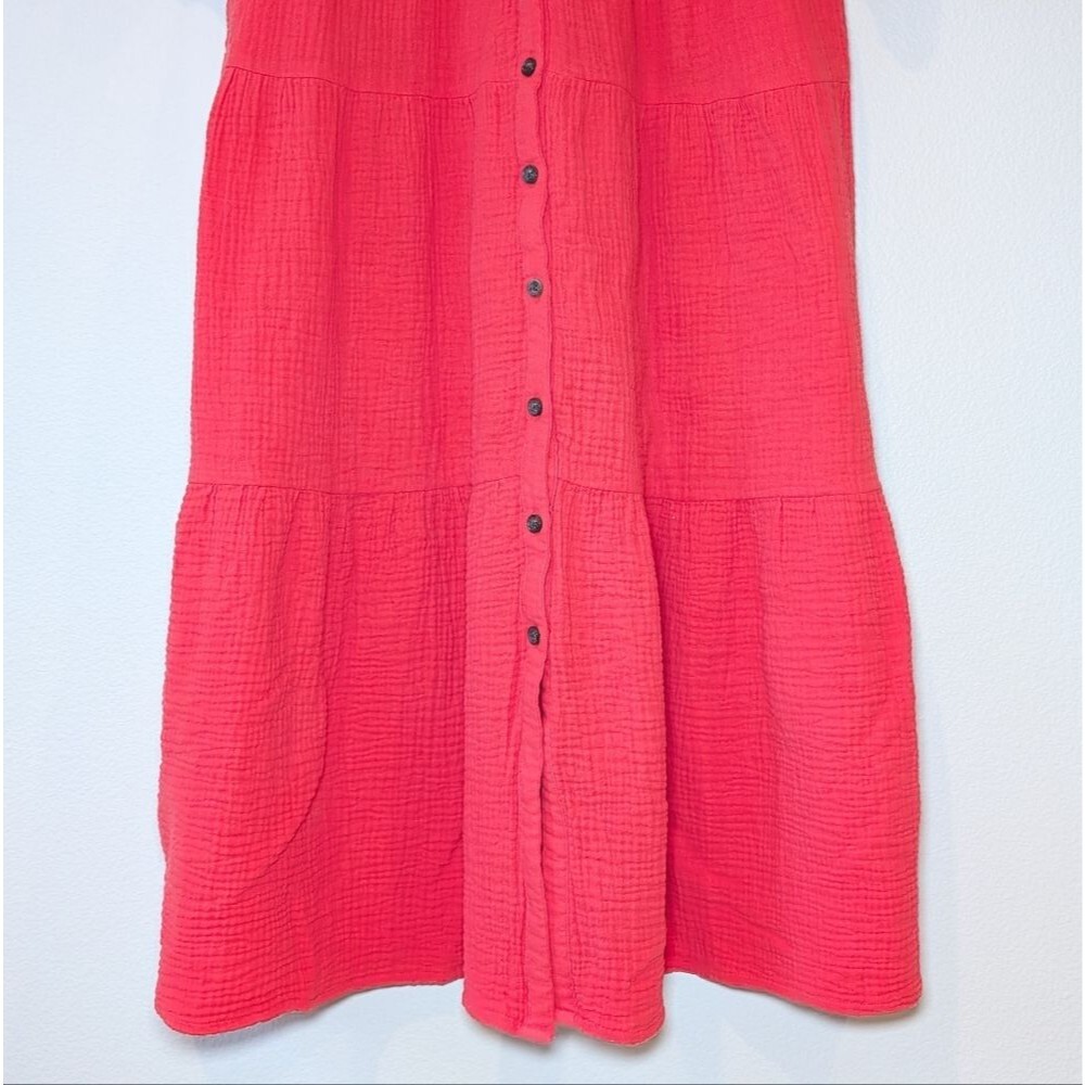 Marine Layer Willow Tiered Button-Up Midi Dress I… - image 8